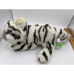 Determined Productions VTG World‎ Wildlife Fund White Tiger Plush Toy 1985 16"